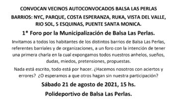Convocan a debatir ideas para la autonomía municipal en Las Perlas