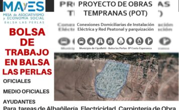Convocan a inscribirse para trabajar en las obras del barrio Costa Esperanza