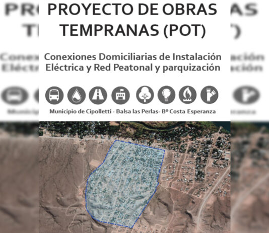 Este viernes se lanza en Las Perlas una obra de siete meses del Ministerio de Desarrollo Social de la Nación
