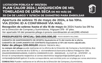 Se avecinan «pulsos fríos» con mínimas de -5 grados y la municipalidad no tiene fecha para el inicio del reparto de leña
